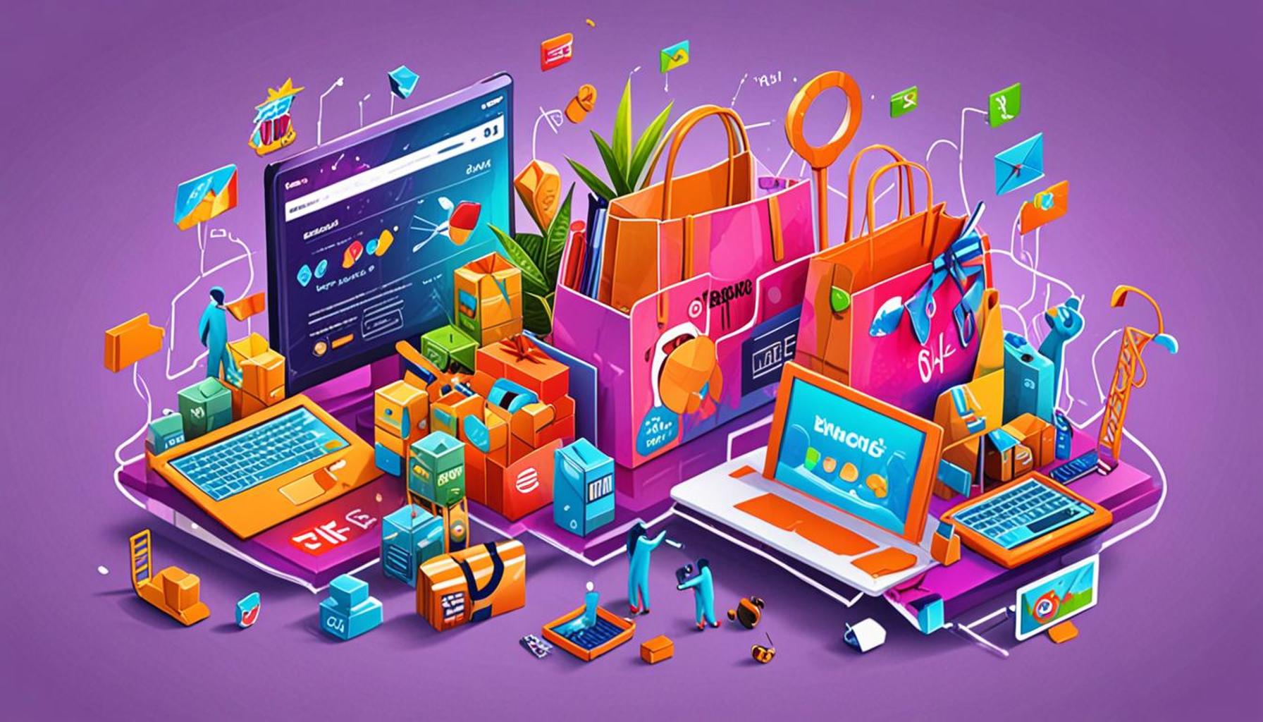The Evolution of E-commerce Platforms and Their Digital Marketing Strategies